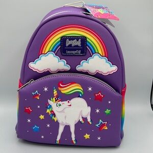 Loungefly Lisa Frank Unicorn Rainbow backpack NEW
